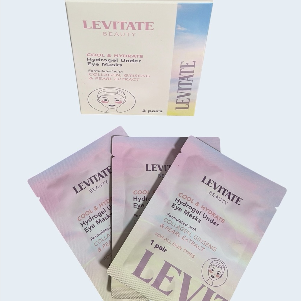 Levitate Beauty Cool & Hydrate Hydrogel Under Eye Masks - Lavender